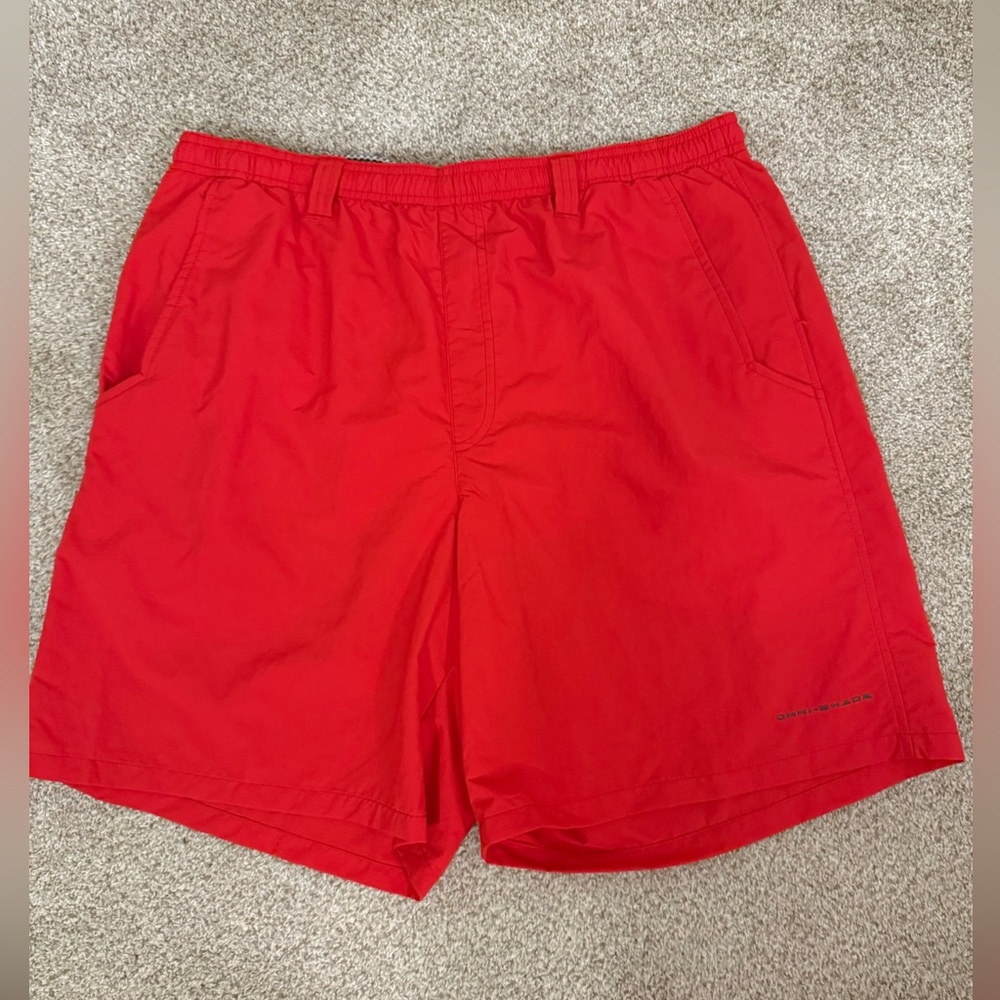 Columbia PFG Swim Trunks Adult Red shorts, Large